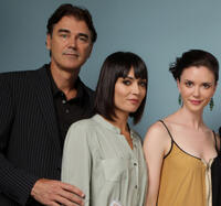 Rob Moran, Wendy Glenn and Amy Seimetz at the portrait session of "You're Next" during the 2011 Toronto International Film Festival.