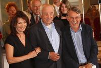 Armin Mueller-Stahl, Iris Berben and Heinrich Breloer at the photocall for "Buddenbrooks".
