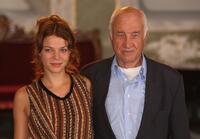 Armin Mueller-Stahl and Jessica Schwarz at the photocall for "Buddenbrooks".