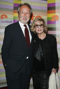 Jeanne Moreau and Arte France President Jerome Clement at the Premiere of "Monsieur Max".