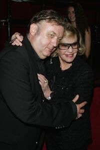 Jeanne Moreau and Dominique Besnehard at the Premiere of "Monsieur Max."