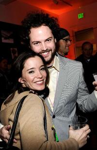 Marguerite Moreau and director Drake Doremus at the 2010 Sundance Film Festival.
