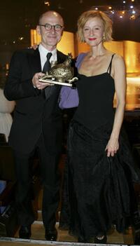 Ulrich Muheand and his wife Susanne Lothar at the Goldene Henne Award.