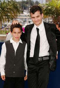 Yonathan Alster and Michael Moshonov at the photocall of "Tehilim" during the 60th International Cannes Film Festival.