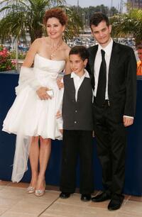 Limor Goldstein, Yonathan Alster and Michael Moshonov at the photocall of "Tehilim" during the 60th International Cannes Film Festival.