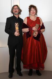 Director Martin Provost and Yolande Moreau at the 34th Cesars French Film Awards ceremony.