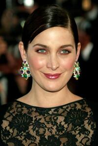 Carrie-Anne Moss at premiere "The Matrix Reloaded" during the 56th International Cannes Film Festival 2003.