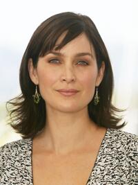 Carrie-Anne Moss at the photocall fof "The Matrix Reloaded" at the Palais des Festivals during the 56th International Cannes Film Festival.