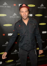 Tom Morello at the 28th Annual Rock and Roll Hall of Fame Induction Ceremony in California.
