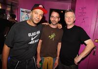 Tom Morello, Stone Gossard and Billy Bragg at the HDSA 40th Anniversary concert celebrating Woody and Marjorie Guthrie.