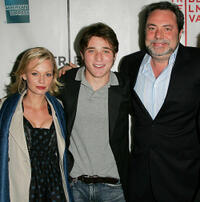 Samantha Mathis, Trevor Morgan and director George Gallo at the New York premiere of "Local Color."