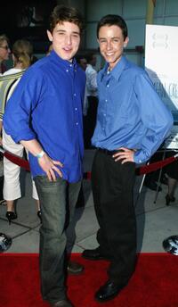 Trevor Morgan and Ryan Kelley at the premiere of "Mean Creek."