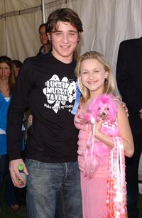 Trevor Morgan and Skye McCole Bartusiak at the 4th Annual Nuts For Mutts dog show.