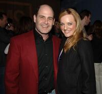 Matthew Weiner and Elisabeth Moss at the after party of the premiere of "Breaking Bad."