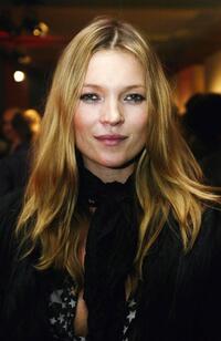 Kate Moss at the Canon private view of exhibition "On The Other Side Of The Lens."