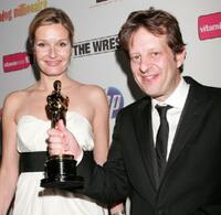 Saskia Mulder and Christian Colson at the Fox Searchlight official "Slumdog Millionaire"/"The Wrestler" post Oscar party.