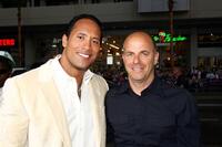 Dwayne "The Rock" Johnson and Neal H. Moritz at the premiere of "Gridiron Gang."