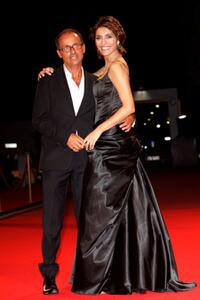Director Pappi Corsicato and Caterina Murino at the premiere of "ll Seme Della Discordia" during the 65th Venice Film Festival.