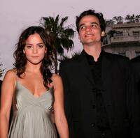 Alice Braga and Wagner Moura at the premiere of "Cidade Baixa" during the 58th International Cannes Film Festival.