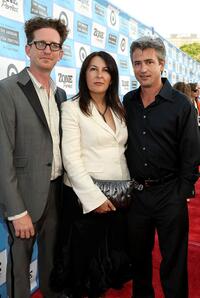 Kieran Mulroney, Michele Mulroney and Dermot Mulroney at the premiere of "Paper Man."