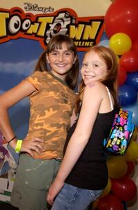 Alyson Stoner and Liliana Mumy at the Disney's "Toontown Online Takes Hollywood" celebrity charity video game event.