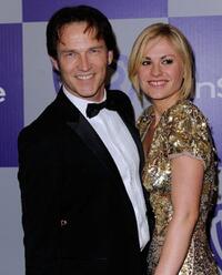Stephen Moyer and Anna Paquin at the after party of the InStyle and Warner Bros. 67th Annual Golden Globes.