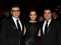 Fred Armisen, Jenny Slate and Bobby Moynihan at the American Museum Of Natural History Hosts The Museum Gala.