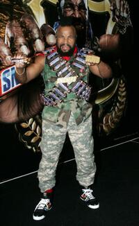 Mr. T at the promotional tour for Snickers.