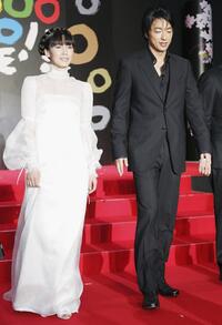 Miki Nakatani and Takao Osawa at the opening event of the 19th Tokyo International Film Festival.