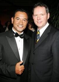 Temuera Morrison and Rob Taylor at the 5th Annual Celebration of New Zealand Filmmaking and Creative Talent.