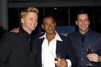 Michael Galvin, Temuera Morrison and Craig Parker at the Fire and Ice ball.
