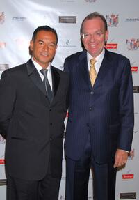 Temuera Morrison and Roy Ferguson at the Sixth Annual Celebration of New Zealand Filmmaking and Creative Talent Pre-Oscar dinner.