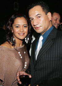 Peata Melbourne and Temuera Morrison at the Air New Zealand Screen Awards.