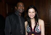 Youssou N'dour and Director Elizabeth Chai Vasarhelyi at the after party of the New York premiere of "Youssou N'dour: I Bring What I Love."