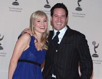 Rob Morrow and Kristen Bell at the 35th Annual International Emmy Awards.