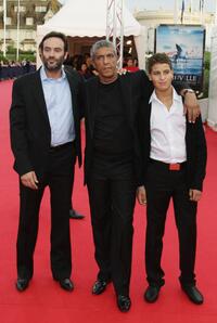 Anthony Delon, Samy Naceri and his son Julien at the premiere of "Miracle At St. Anna" during the 34th Deauville American Film Festival.