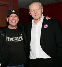 Bruce Willis and David Morse at the after party of the premiere of "16 Blocks."