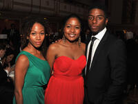 Nicole Beharie, Sonya Pankey and Chadwick Boseman at the 2012 Jackie Robinson Foundation Awards Gala in New York.