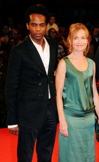 William Nadylam and Isabelle Hupper at the premiere of "White Material" during the 66th Venice Film Festival.