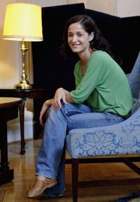 Verica Nedeska at the promotion of "Karaula" during the San Sebastian Film Festival.