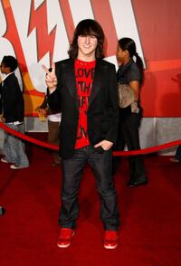 Mitchel Musso at the premiere of "Bolt."