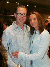 Kirk Pengilly and Layne Beachley at the "Women and Freedom" Photographic Exhibition and Auction.