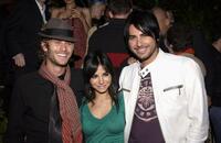 Jake Muxworthy, Martha Higareda and Beto Cuevas at the Lions Gate International AFM Cocktail party.