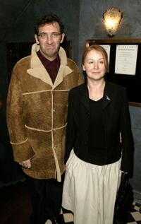 Jimmy Nail and his friend at the UK premiere of "The Singing Detective."