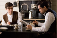 Casey Affleck and Brad Pitt in "The Assassination of Jesse James by the Coward Robert Ford."   