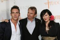 Sam Neill, Jonathan Rhys Meyers and actress Maria Doyle Kennedy at the premiere screening of Showtime's "The Tudors".