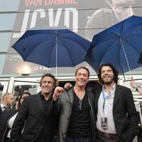 Karim Belkhadra, Jean-Claude Van Damme and Mabrouk El Mechri at the screening of "JCVD."