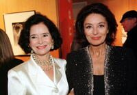 Marie-Jose Nat and Anouk Aimee at the Academy of Motion Picture Arts and Sciences reception.