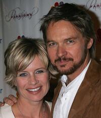 Mary Beth Evans and Stephen Nichols at the NBC's "Days of Our Lives" and "Passions" pre-Emmy party.