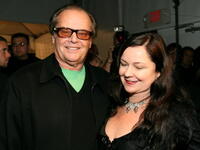 Jack Nicholson and designer Jennifer Nicholson at her Fall 2006 show during the Mercedes Benz Fashion Week.